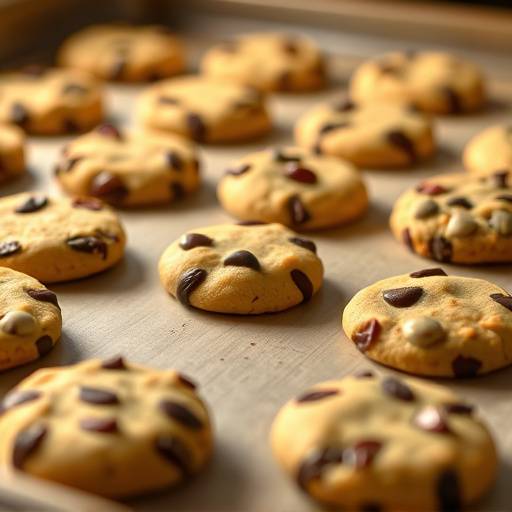 A close-up image of assorted cookies on a baking sheet, illustrating the delicious treat referred to in the Cookies Policy.